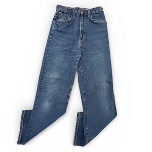 Imogene + Willie Catherine High Rise Straight Leg Jeans Indigo Blue Size 27